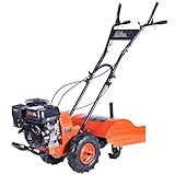 FUXTEC Benzin Motorhacke FX-AF1196 4kw – Bodenfräse/Gartenfräse mit 50cm Breite & 17,5-35cm Pflugtiefe – Bodenhacke/Ackerfräse 196 ccm Hubraum –