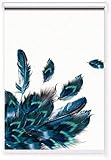 QINLMITE Plissee Blackout Rollos Thermal isoliert wasserdichte Fenster Blind Blackout Rollertöne Enten Muster for Badezimmer Vorhang Küche Sichtschutz und Sonnenschutz (Color : A, Size : 80x130cm)