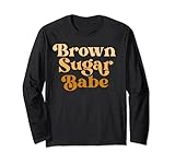 Brown Sugar Babe Retro 60er 70er 80er Melanin Pride Proud Schwarz Lang