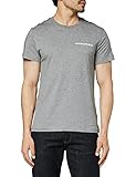 Calvin Klein Herren Chest Institutional Slim Ss Tee T-Shirt, Grau (Grey Heather 039), Medium (Herstellergröße: M)