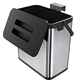 Orimade Hängender Küchenmülleimer für Wand & Schranktür - Küchen Tisch/Wand & Schrank Abfalleimer - Anti-Fingerprint Mülleimer - Premium Edelstahl Behälter - 3 L