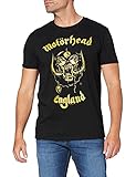 Collectors Mine Herren T-Shirt Motörhead-England Classic Gold, Gr. 48 (M), Schwarz (Schwarz)