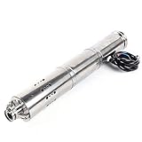 Tiefbrunnenpumpe 24V DC Brushless Solar Tiefbrunnen Tauchpumpe Brunnenpumpe 3500U/min Edelstahl Tauchpumpe Wasserpumpe Gartenpumpe Rohrpump