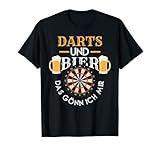 Lustiger Dart Spruch Darts und Bier das gönn ich mir T-S