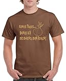 Comedy Shirts - Eines Tages bringe ich die Zwiebel zum heulen! - Herren T-Shirt - Braun/Hellbraun Gr. L