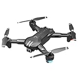 Folding 4K Aerial Photography Drone Dual Camera Switch RC Aircraft 90° Wide-Angle Shooting Equipped with Dual Rechargeable Batteries Air Flying Toy (4k Single Camera)