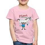 Spreadshirt Pippi Langstrumpf Pippi Und Kleiner Onkel Kinder Premium T-Shirt, 122-128, H