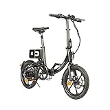 Home Deluxe - klappbares E-Bike BUMBEE - Farbe: schwarz - inkl. abnehmbare Batterie - Ladezustandsanzeige I Citybike Elektrofahrrad Klapprad F