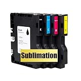 SUBLIMATION Druckerpatronen, Tintenpatronen wie Ricoh GC-41 black, cyan, magenta, yellow für Aficio SG 3100, snw, 3110 dn, dnw, n, SFNw, 3120 B SF, B SFN, B SFNw, 7100 dn mit Sublimationstinte befü