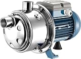 FORAS PLUS Mehrstufige Pumpe aus Edelstahl P 3-120/6, made in Italy, Dauerbetrieb, 230V, 1.2 kW, Förderleistung 80L/min, Druck 62