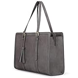 ECOSUSI Laptoptasche 15,6 Zoll Aktentasche Damen Groß Handtasche Business Arbeitstasche Shopper mit 3 Fächern für Büro S