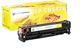 Schneider Printware Toner | 40% mehr Leistung | kompatibel zu CB542A gelb für HP Color Laserjet CM1312nfi MFP CP 1210 1215 1217 1510 1514n 1515n 1518