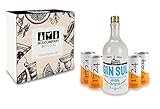 Gin Sul + Tonic Geschenkset - Gin Sul Hamburg Dry Gin 0,5l (43% Vol) + 4x 1724 Tonic Water Dose 200ml inkl. Pfand EINWEG- [Enthält Sulfite]