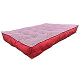 Kissen / Matratze für Sofa, Palette, Outdoor-Sessel, Rot, wendbar, 120 x 80 x 15 cm, 100 % Baumwolle, Qualität O