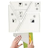 Quilting Cutting Template,Quilt Schneidematte,schneideschablonen Nähen,acryl-Patchwork-Linealwerkzeug Nähvorlage Quiltvorlage Quiltlineal-Set,lineal Zum Nähen Mit Exakten Abmessungen Und Z