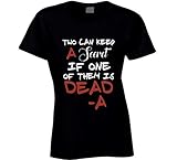 Pretty Little Liars T-Shirt mit Aufschrift 'Two Can Keep A Secret If One of Them Is Dead', Schwarz Gr. M, grü