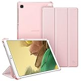 Fintie Hülle für Samsung Galaxy Tab A7 Lite 8.7 2021, Ultradünn Schutzhülle mit Transparenter Rückseite Abdeckung Cover für Galaxy Tab A7 Lite 8.7 Zoll SM-T225/T220, Roség