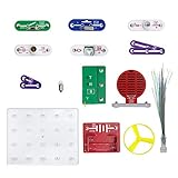 UCISACOLT Schaltkreis-Lernset für Kinder, Physik, Wissenschaft, Einstieg Experiment, DIY-Projekt, Montage, elektrische Bausteine, Anti-kurzes Design und speicherbare elektrische Bildung