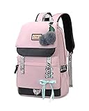 Asge Schulrucksack Mädchen Schulranzen Jungen Schultasche mit Ergonomischem Design Rucksack Campus Backpack Nylon Wasserdicht Daypacks Damen Freizeitrucksack Teenager Rucksäcke Modisch Schule Bag