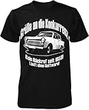 mycultshirt trAbi Fun T-Shirt DDR Oldtimer zweitakt Sprüche Lustig Rennpappe Ossi Retro, L, Schw