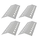 Well GRILL 4-Pack Flavorizer Bars, Edelstahl Heat Plate, BBQ Grill Wärme Zelt, Flamme Tamer für Barbecue Gas Grill, Campingaz, Char-Broil, Landmann und andere Modell Grills (41cm x 14cm)
