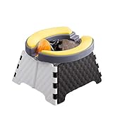 Toilettensitz Kinder, Faltbar Campingtoilette Töpfchen für Kinder, Reisetoilette Mobile Toilette Weich WC S