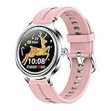 rongxin Damen Smart Watch, Herzfrequenz, Schlafüberwachung, Information Push, Physiologische Erinnerung, Musik, Foto, Fernbedienung Bluetooth Sports Smart Armband (Color : Silver b)