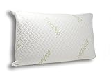 MaxxGoods Bambus Orthopädisches HWS Nackenstützkissen 40cm x 72cm (70 x 42 x H 12cm)