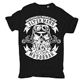 Spaß kostet Männer und Herren Tshirt Biker Unterschätze Niemals einen Alten Mann auf einem Motorrad Größe S - 3XL