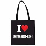 Tasche I Love Bernkastel-Kues Größe 38x42 Farbe Schwarz Druck W