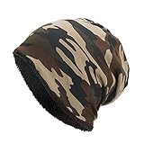 Eaylis Frauen Männer Warme Baggy Camouflage Häkeln Winter Wolle Skimütze Schädel Hut, Elastizität Strickmütze Beanie Mütze Winterhüte für Weich Warm Unisex Cuffed Funktionale Beanie Hats Laufmü