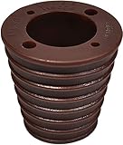 NIMUDU SchirmstäNder Sonnenschirm Regenschirm Kegelkeil für Terrasse Tischöffnung oder Basis 1,8 bis 2,4 Zoll, Regenschirm-Pol-Durchmesser 1 1/2 mit 4 Löchern (Color : Dark Brown 38mm)