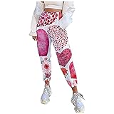 Dasongff Damen Sweatpants Lang Sommerhose Casual Hosen Workout Gym Jogginghose Freizeithose Boyfriend Blumenprint Hose Mehrfarbig Baggy Sporthose mit Tunnelzug