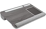 HUANUO Laptopunterlage für Bett mit Mausunterlage & Handgelenkauflage, Laptop Kissen für max. 17 Zoll Notebook, inkl. Tablet- und T