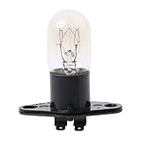 Hergon Global-Glühbirne für Mikrowelle, Sockeldesign, 250 V, 2 A, Ersatz für U
