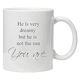 Greys Anatomy 'He is very dreamy but he is not the sun, you are' - Kaffeetasse und Geschenkenbox – Perfekt Valentines/Ostern/Sommer/Weihnachten/Geburtstag/Jahrestag Geschenk