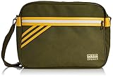 adidas Unisex Umhängetaschen Originals Airliner Suede, 12 x 38 x 28 cm, 13 Liter, Olive Cargo S15-St/Bold Gold, S20101