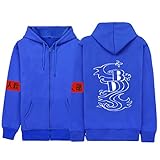 Osheoiso Anime Kleidung Tokyo Revengers Jacke Anime Merch Kleidung Pullover Manjirou Sano Kapuzenjacke Zip-up Hoodie Cosplay A Blau L