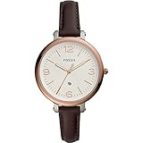 Fossil Womens Analog Quartz Uhr mit Leder Armband ES4922