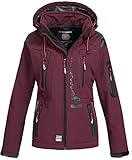 Geographical Norway Tislande Damen Softshell Jacke Burgundy Gr. XL