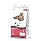 Schesir Cat Sterilized Schinken, Katzenfutter trocken für sterilisierte Katzen, Trockenfutter im Beutel, 1er Pack (1 x 400 g)