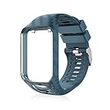 Volwco Silikon-Ersatzarmband für TomTom Runner 2/3/Spark/Spark 3/Golfer 2/