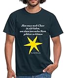 Spreadshirt Nietzsche Zitat Tanzender Stern Männer T-Shirt, XL, Navy