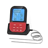 Jingaaxu Kochthermometer Digital Fleischthermometer Für Backofen BBQ Fleisch Thermometer Kochen Thermometer Für Fleisch Fleisch Thermometer W