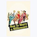Wie Man einen Millionär heiratet - Filmplakate Wohnzimmer Wandkunst Leinwand Malerei Schlafzimmer Wohnkultur (Größe 20X28Inch, No Frame)