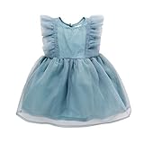 Allence Babykleidung Kleinkind Mädchen Kleid Mädchen Festzug Brautkleider Blume Spitze Tüll Prinzessin Partykleider Mesh Fliegerärmelk