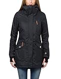 Berydale wasser- und winddichter Damen Winterparka mit Innenfutter, Schwarz, 2XL