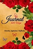 Red Roses Flower Personal Journal| 6x9 in 120 Pages Direction Reflection Inspiration| Notebook| D