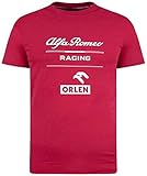 Alfa Romeo Racing F1 Essential T-Shirt für Herren, rot, X-Larg