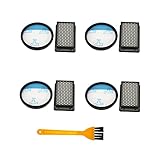 XIAOXIN Home Appliance Filter Kit 4-Pack-Filter-Kit (mit Reinigungsbürste) Fit für Rowenta RO3715 RO3759 RO3798 RO3799 RO3718 Staubsauger-Teile Zubehör Kleine Hausgeräte-Teile (Color : Pink)